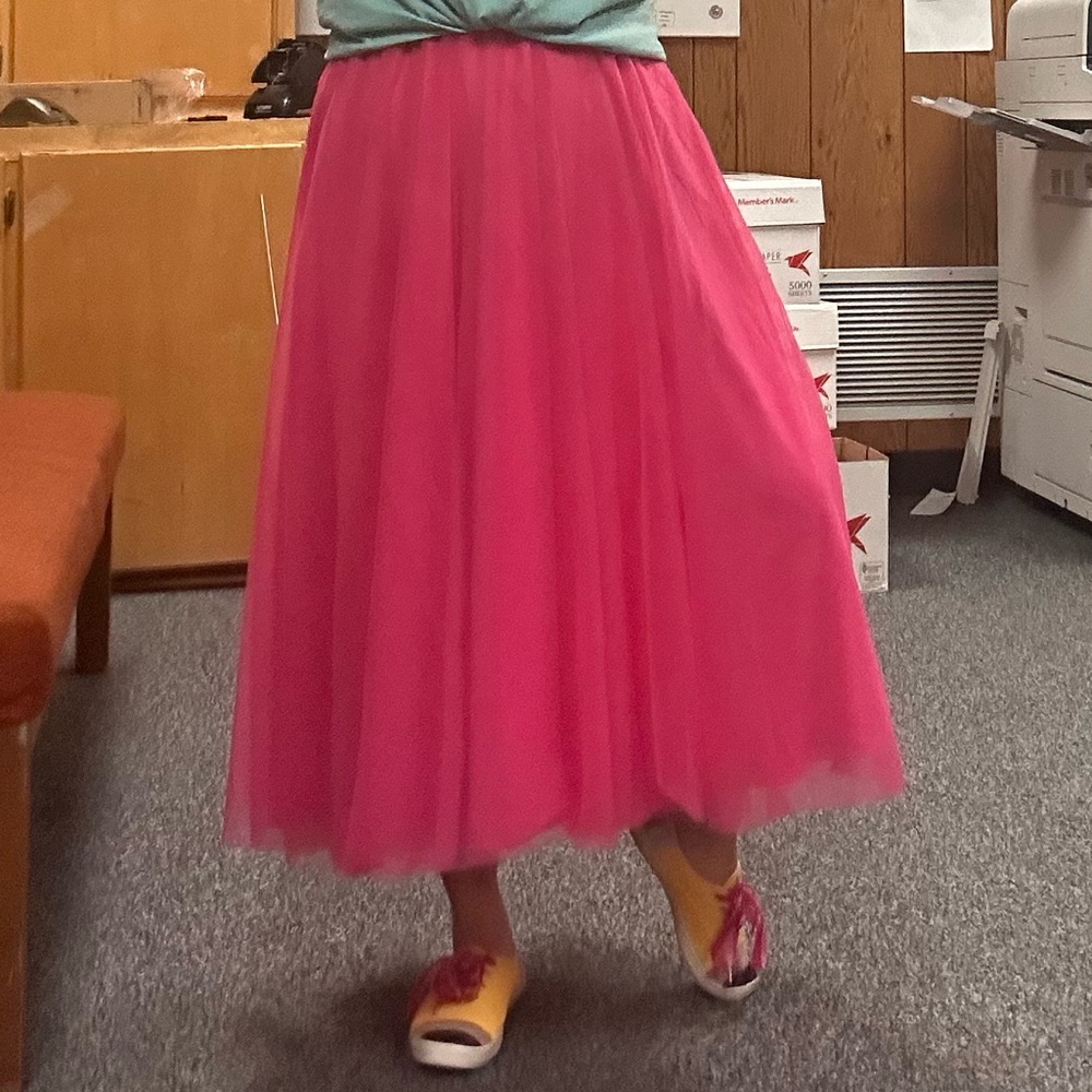 Pink tulle shirt